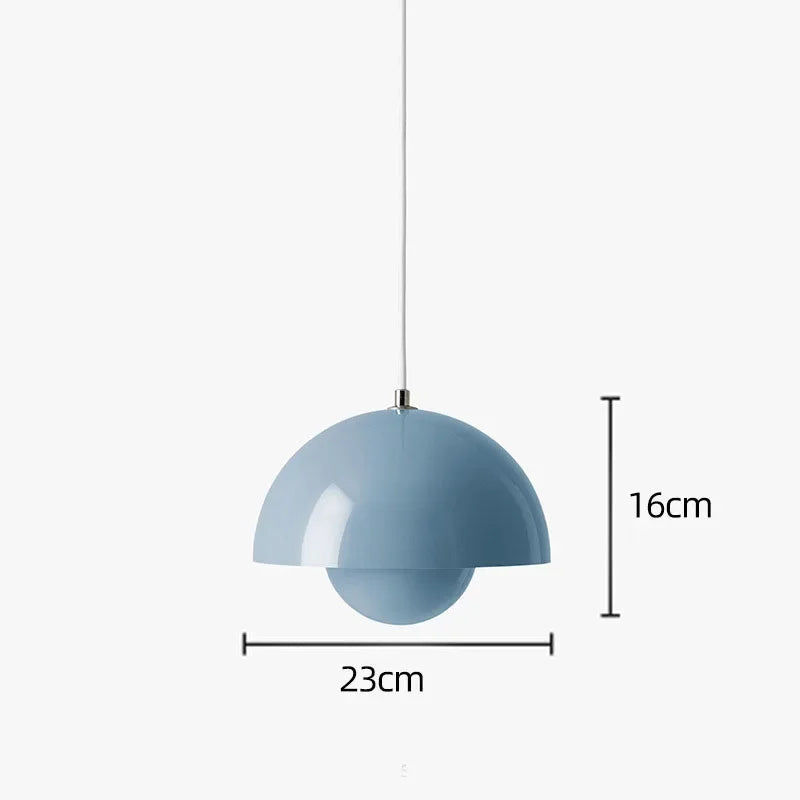 Semicircular Colourful Pendant, for restaurants, dining rooms and kitchens, for restaurant, semicircular colour-block shade