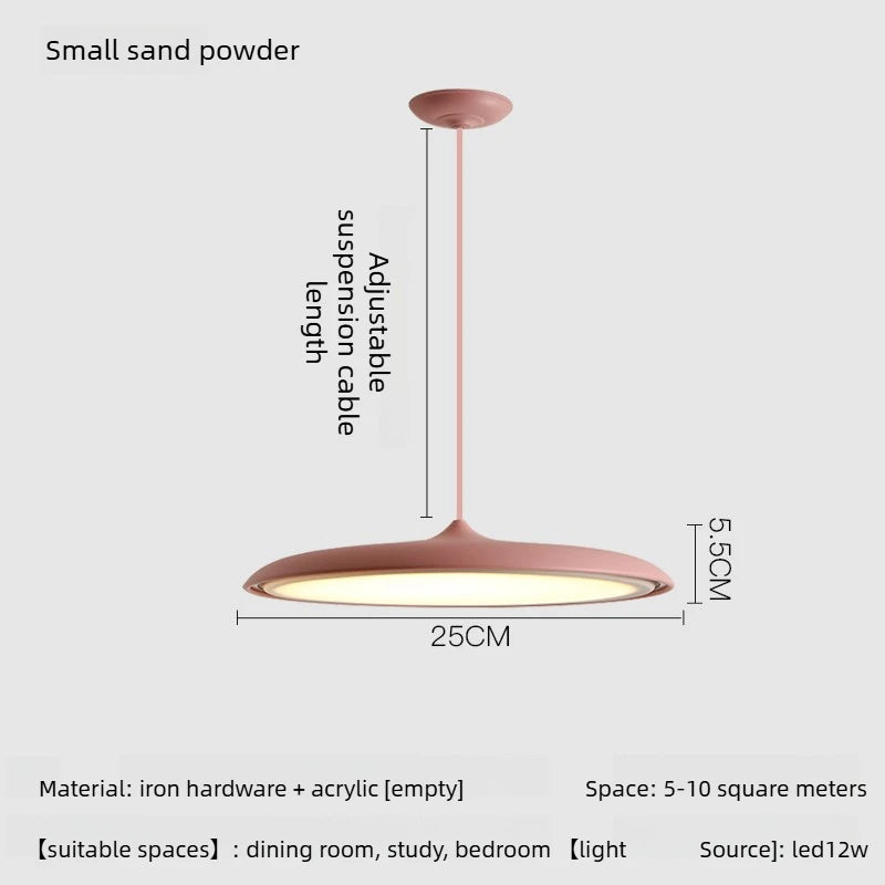 Flying Saucer Metal Pendant, for dining rooms and studies, for dining room, flying-saucer metal shade
