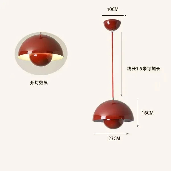 Playful Bud Chandelier Pendant, for bedrooms, studies, and dining spaces, for bedroom, multi-colour bud shades