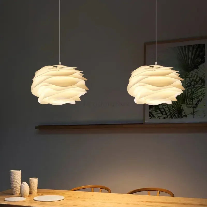 Romantic White Rose Petal Chandelier, for kitchen islands, bedrooms and restaurants, for kitchen, 33cm or 43cm rose silhouette
