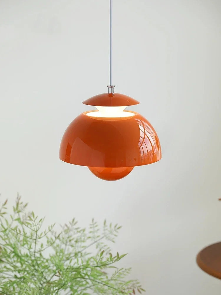 Flower Bud Pendant, for dining desks, children's rooms and bedsides, for restaurant, flower-bud glass shade