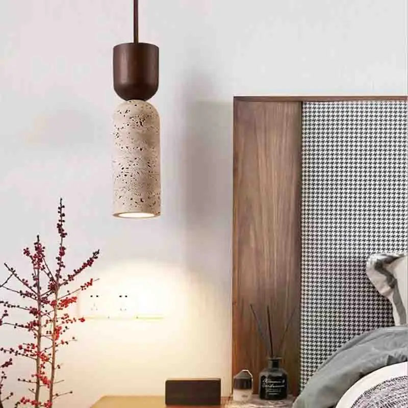 Serene Wabi-Sabi Bedside Chandelier, for bedrooms and boutique guest rooms, for bedroom, wabi-sabi textured finish