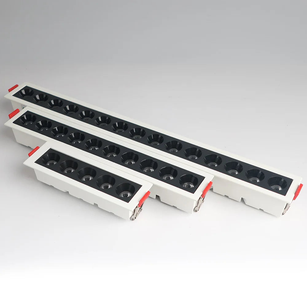 Velique Dimmable Recessed LED Grille Downlight – 10W, 20W & 30W Linear Ceiling Spotlight