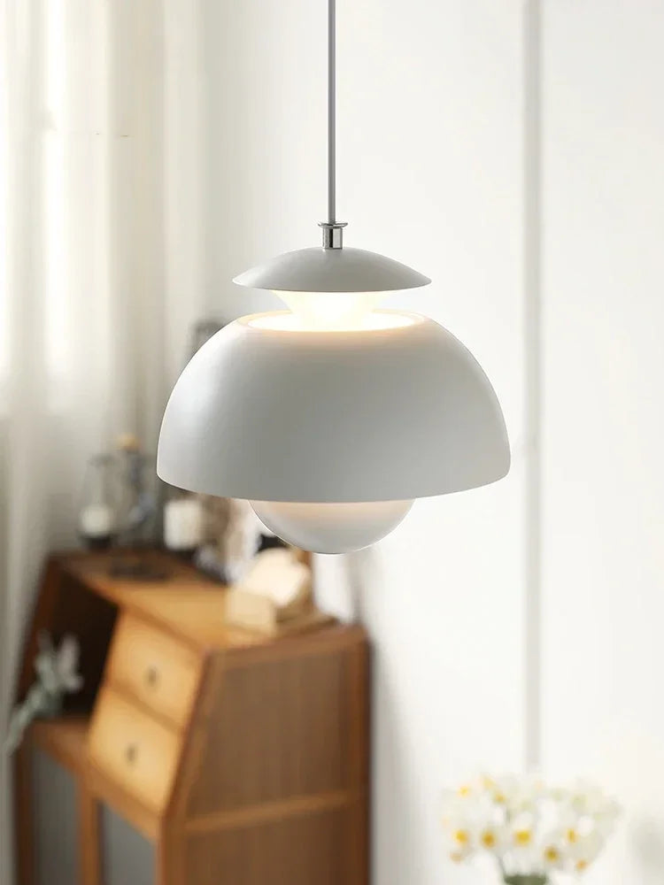 Flower Bud Pendant, for dining desks, children's rooms and bedsides, for restaurant, flower-bud glass shade