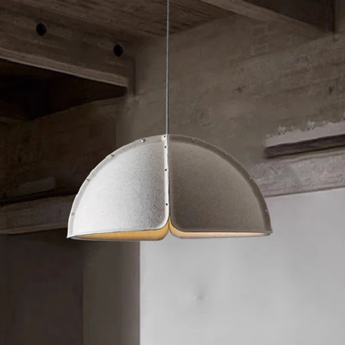 Acoustic-soft Felt Pendant Light, for living rooms, studies and bar counters, a sound-softening felt shade, for living room, bedroom, grey felt shade