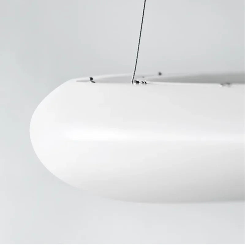 Product photo of the white circular led ceiling light or pendant.
