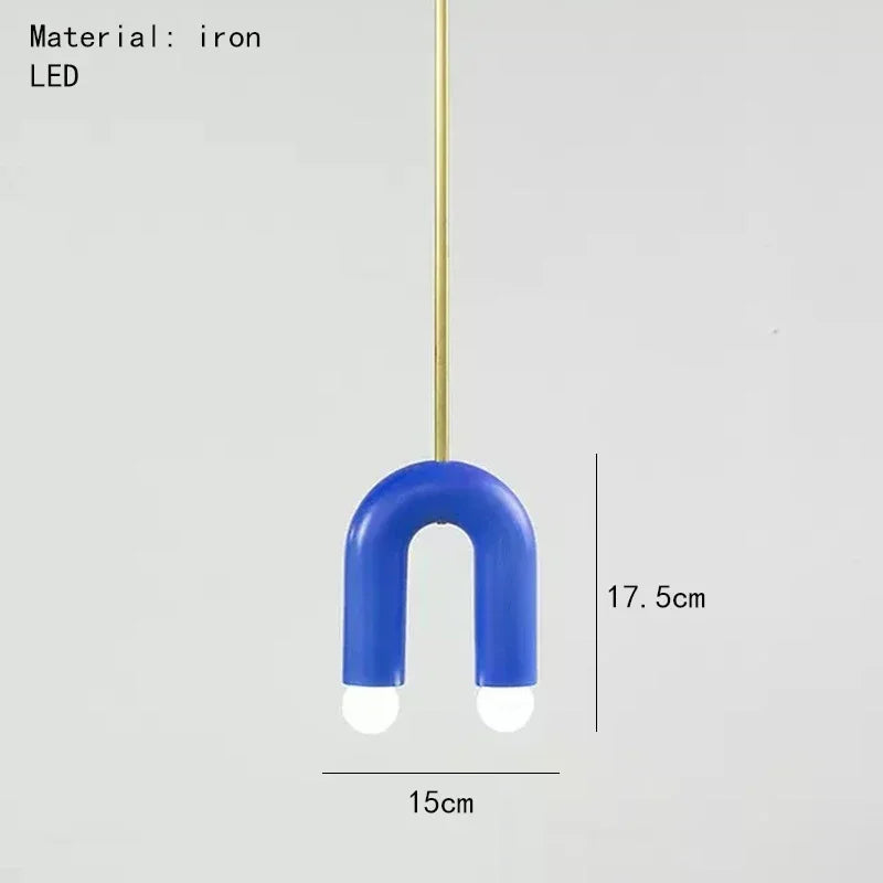 Product photo of the arched pendant light.