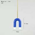 Product photo of the arched pendant light.