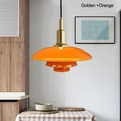 Refined Three-Layer Dish Pendant, for dining rooms, hotels and exhibition spaces, for restaurant, D28.5cm three-tier profile