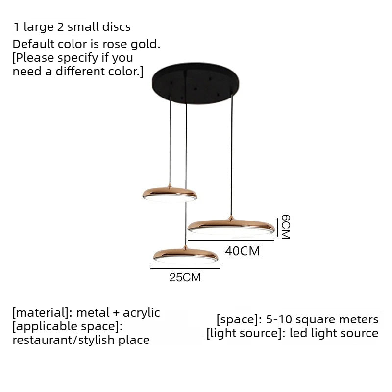 Flying Saucer Metal Pendant, for dining rooms and studies, for dining room, flying-saucer metal shade
