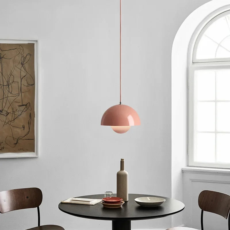 Playful Bud Chandelier Pendant, for bedrooms, studies, and dining spaces, for bedroom, multi-colour bud shades