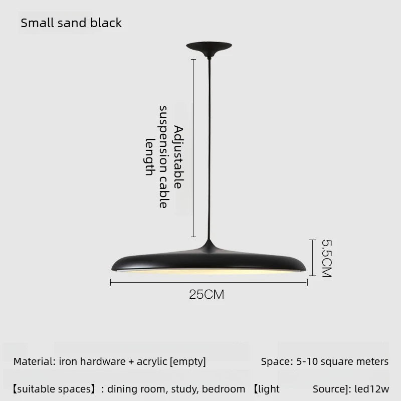 Flying Saucer Metal Pendant, for dining rooms and studies, for dining room, flying-saucer metal shade