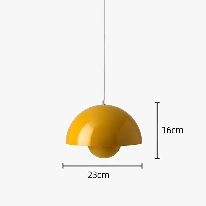 Semicircular Colourful Pendant, for restaurants, dining rooms and kitchens, for restaurant, semicircular colour-block shade