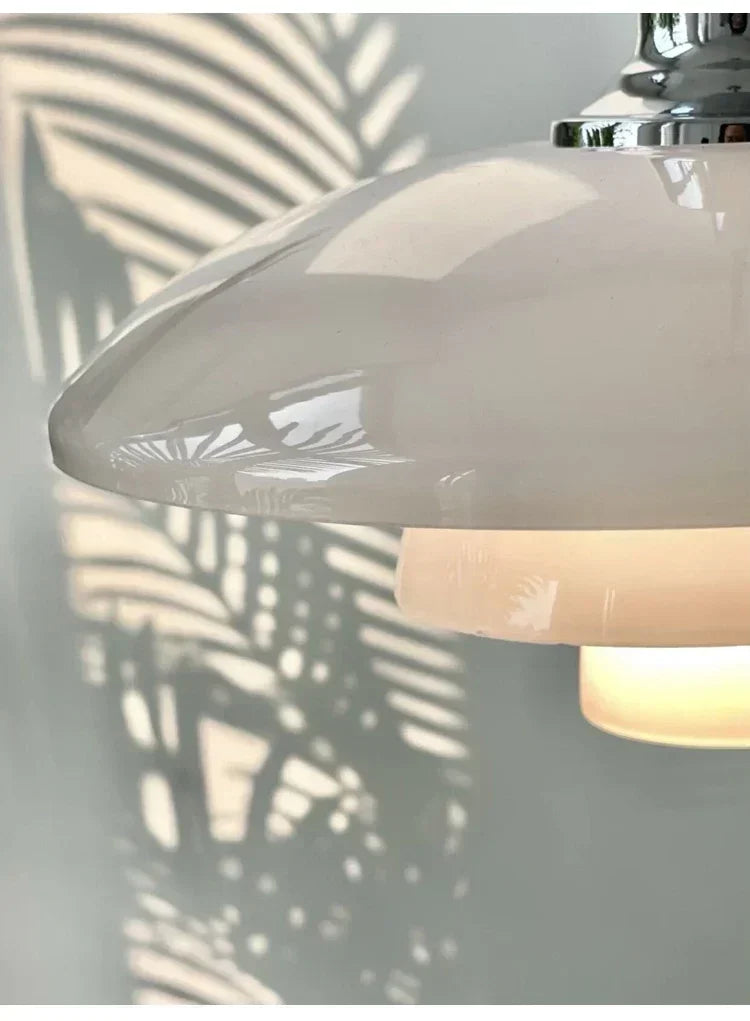 Refined Three-Layer Dish Pendant, for dining rooms, hotels and exhibition spaces, for restaurant, D28.5cm three-tier profile