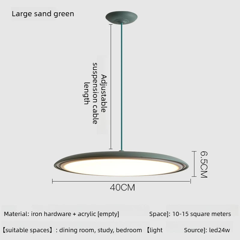 Flying Saucer Metal Pendant, for dining rooms and studies, for dining room, flying-saucer metal shade