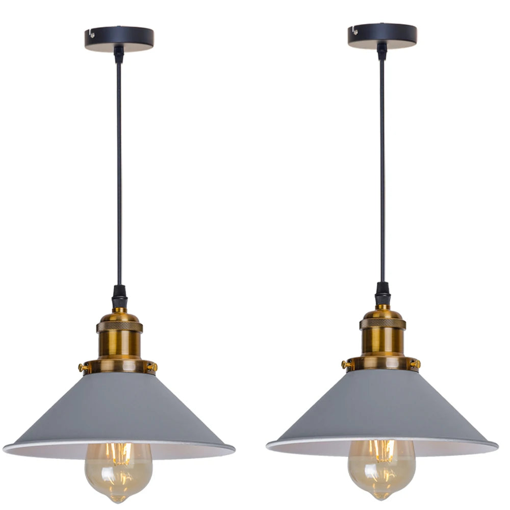 Industrial-chic Loft Pendant Lamp, for kitchens, dining nooks and bedrooms, for kitchen, loft-style weathered shade