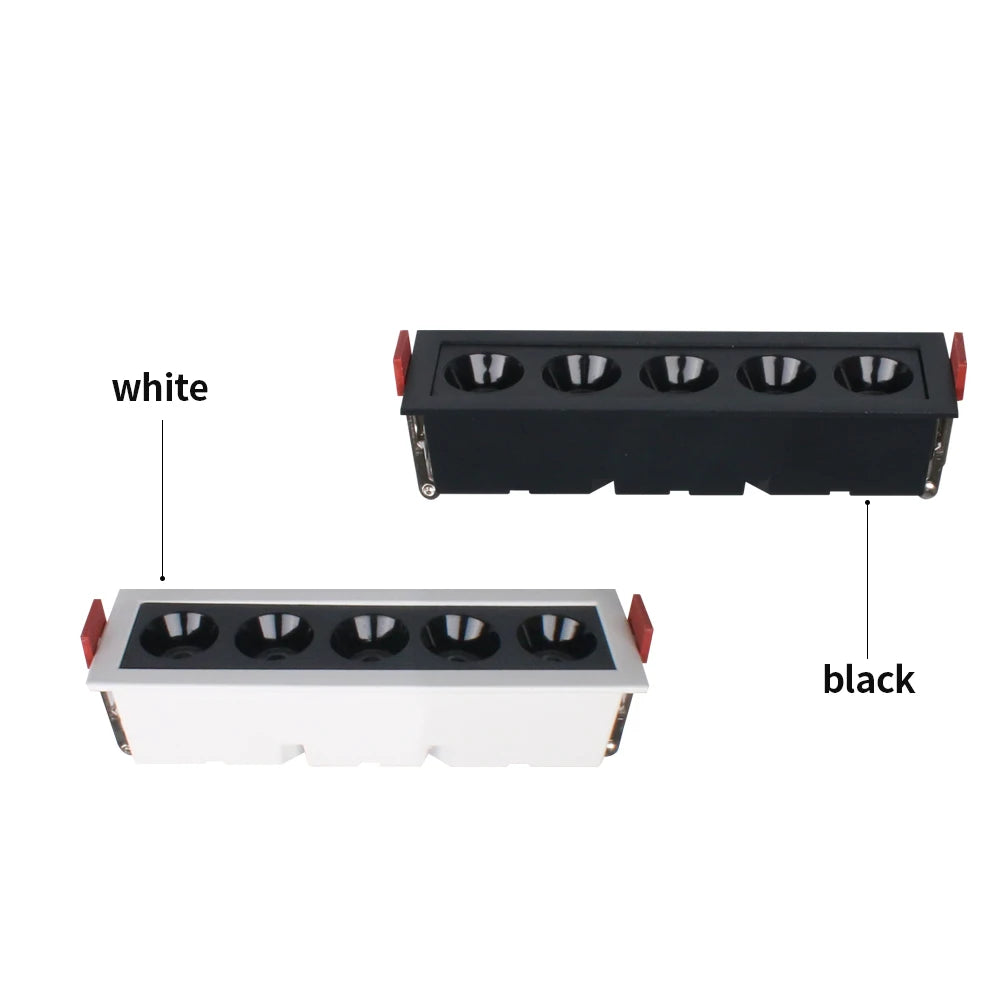 Velique Dimmable Recessed LED Grille Downlight – 10W, 20W & 30W Linear Ceiling Spotlight