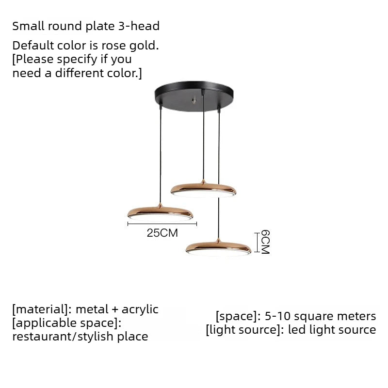 Flying Saucer Metal Pendant, for dining rooms and studies, for dining room, flying-saucer metal shade