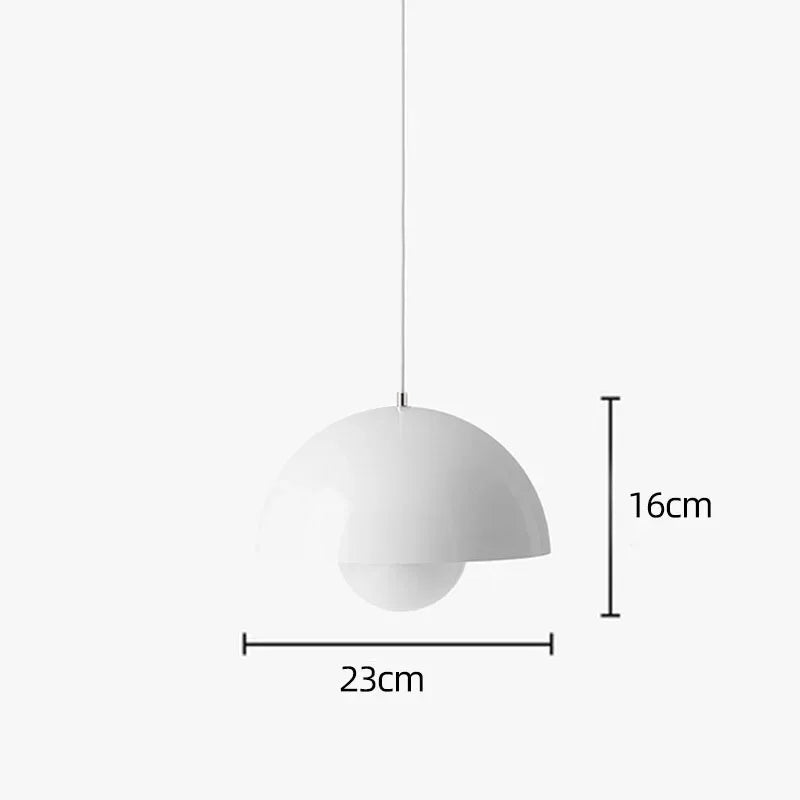 Semicircular Colourful Pendant, for restaurants, dining rooms and kitchens, for restaurant, semicircular colour-block shade
