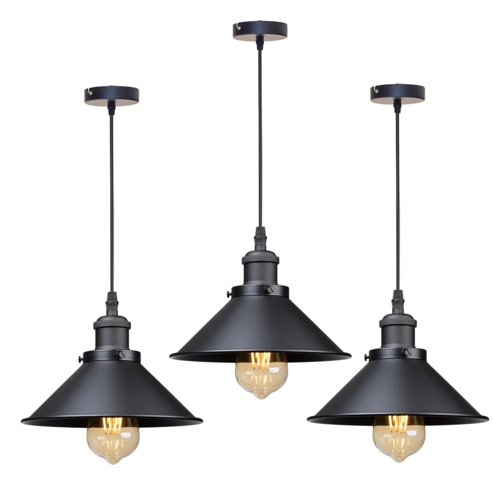 Industrial-chic Loft Pendant Lamp, for kitchens, dining nooks and bedrooms, for kitchen, loft-style weathered shade