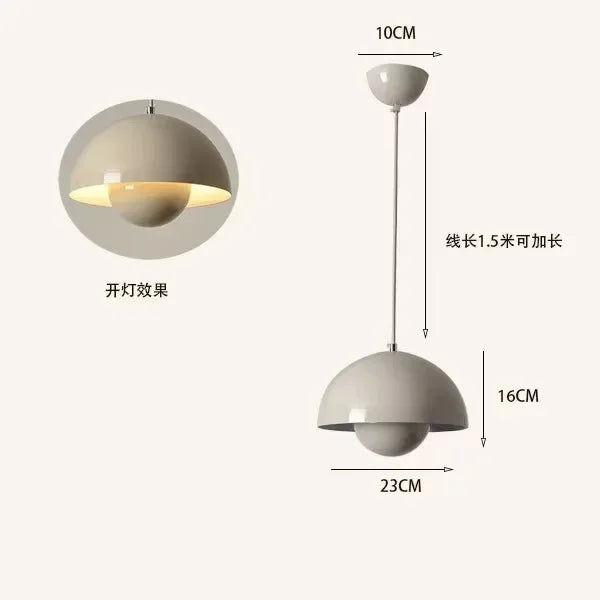 Playful Bud Chandelier Pendant, for bedrooms, studies, and dining spaces, for bedroom, multi-colour bud shades