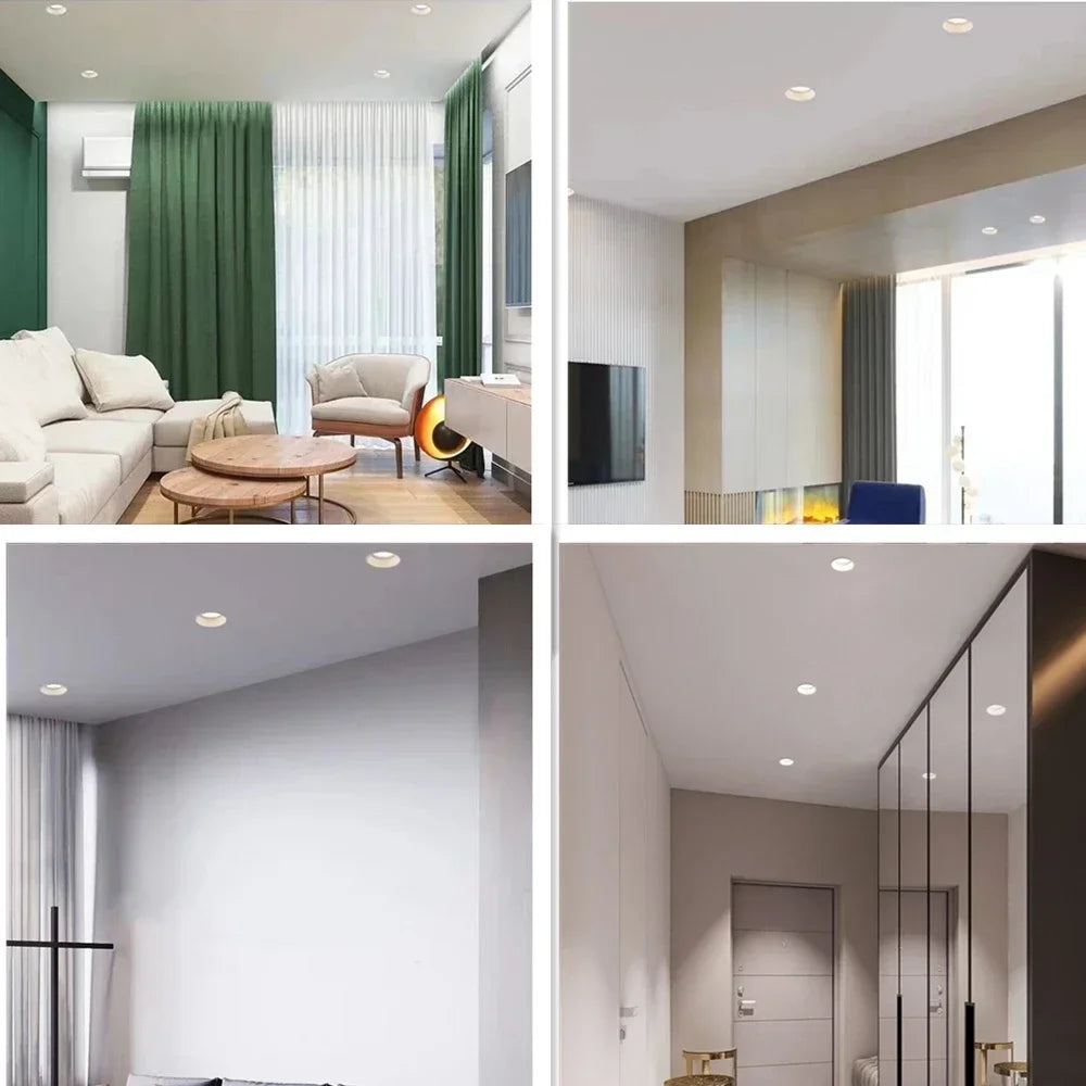 Velique Anti-Glare Recessed LED Downlight – 7W, 12W & 15W Ceiling Spotlight