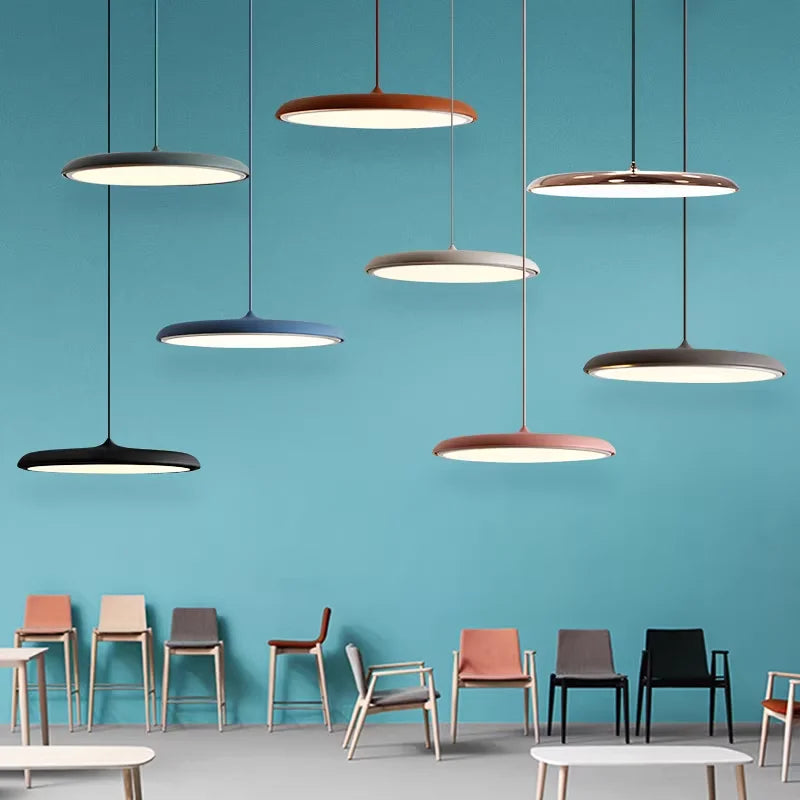 Flying Saucer Metal Pendant, for dining rooms and studies, for dining room, flying-saucer metal shade