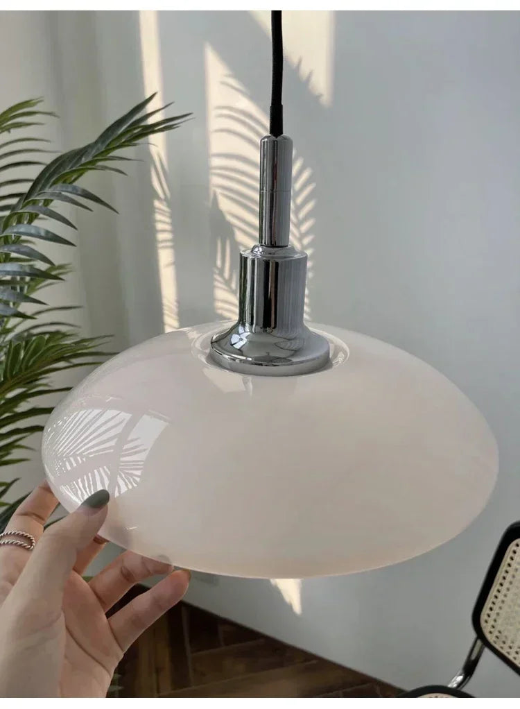 Refined Three-Layer Dish Pendant, for dining rooms, hotels and exhibition spaces, for restaurant, D28.5cm three-tier profile
