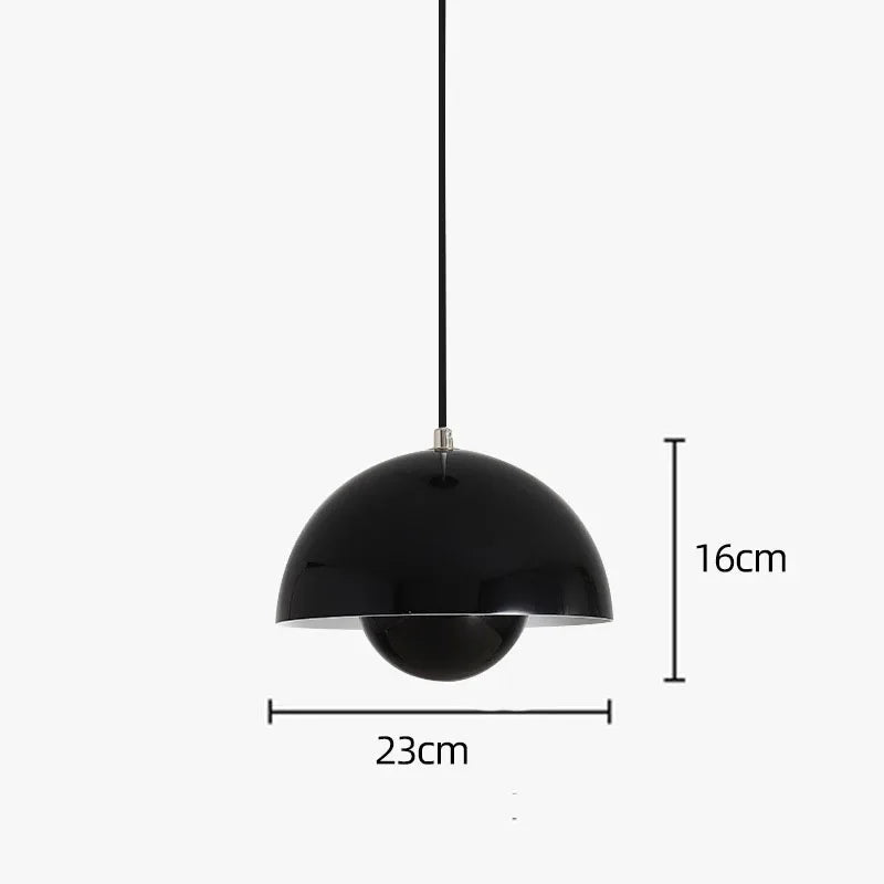 Semicircular Colourful Pendant, for restaurants, dining rooms and kitchens, for restaurant, semicircular colour-block shade