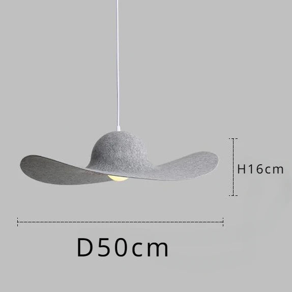 Acoustic-soft Felt Pendant Light, for living rooms, studies and bar counters, a sound-softening felt shade, for living room, bedroom, grey felt shade