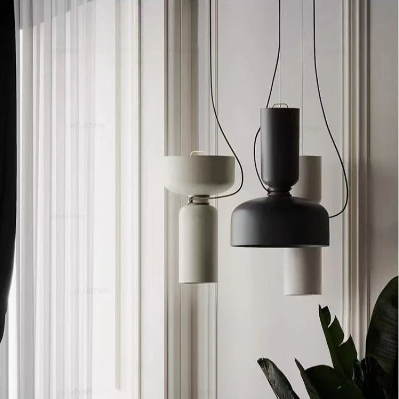 Artisanal Forged Iron Art Chandelier, for restaurants and bedrooms, for living room, six sculptural shade shapes