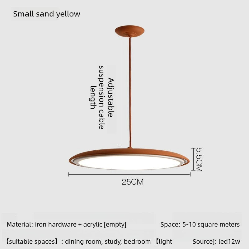 Flying Saucer Metal Pendant, for dining rooms and studies, for dining room, flying-saucer metal shade