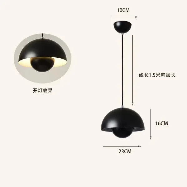 Playful Bud Chandelier Pendant, for bedrooms, studies, and dining spaces, for bedroom, multi-colour bud shades