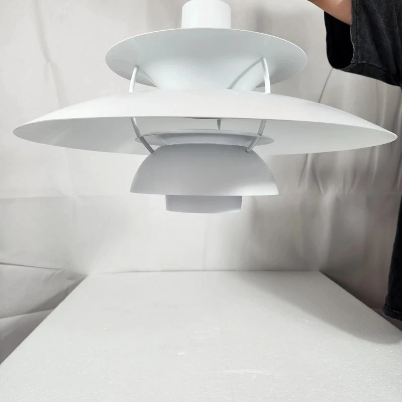 Playful Colourful Umbrella Chandelier, for dining rooms and kitchens, a layered umbrella-shade silhouette, for dining room, umbrella-tiered shade