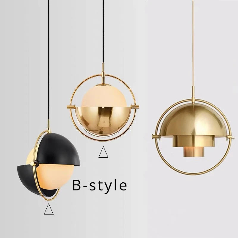 Gubi-Style Multi-Lens Chandelier, for dining rooms and restaurants, for dining room, multi-lens glass cluster