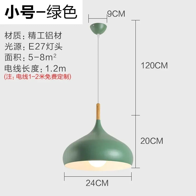 Compact Nordic Table Pendant, for cafés, salons and creative studios, a brushed-aluminium dome shade, for café, beauty salon, aluminium dome shade