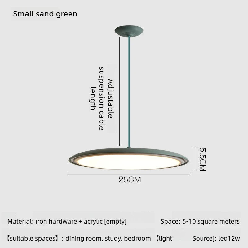 Flying Saucer Metal Pendant, for dining rooms and studies, for dining room, flying-saucer metal shade