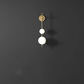 Sculptural Vertical Globe Wall Sconce, for living rooms and bedrooms, for living room, 15x65cm or 15x85cm profile