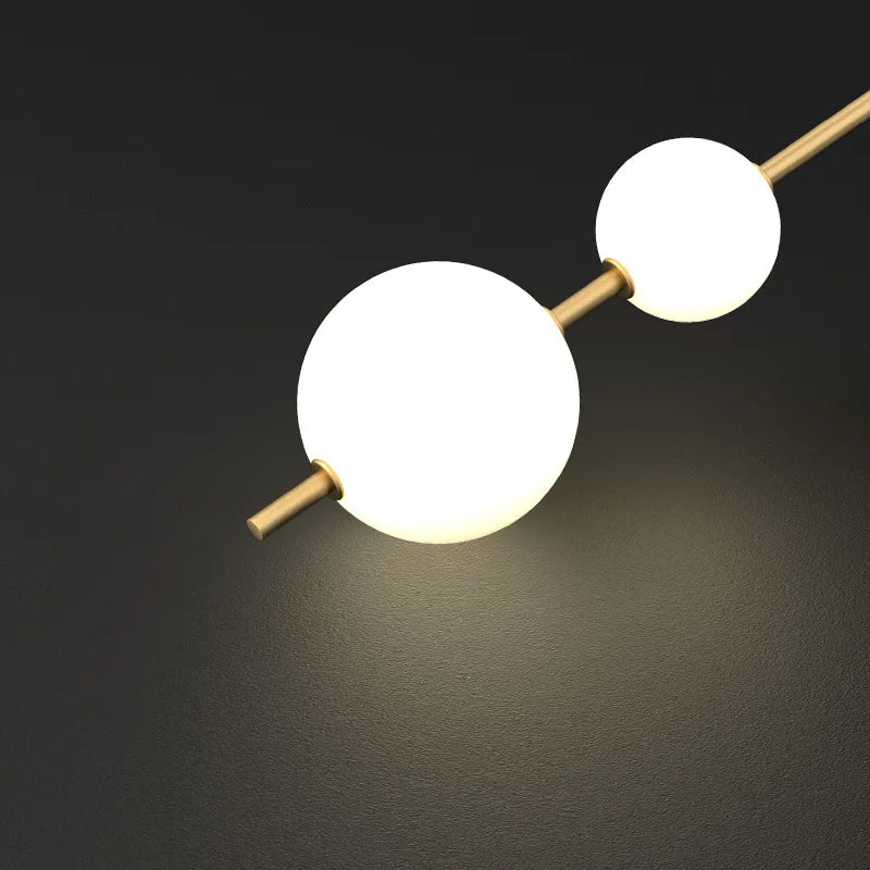 Sculptural Vertical Globe Wall Sconce, for living rooms and bedrooms, for living room, 15x65cm or 15x85cm profile