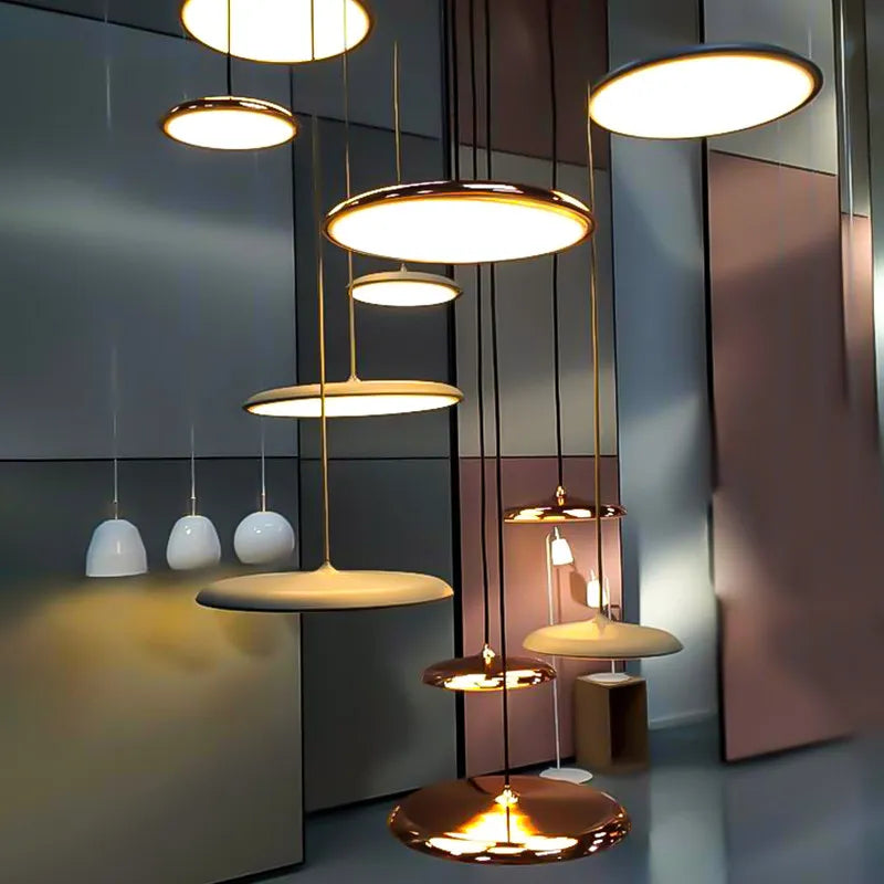 Flying Saucer Metal Pendant, for dining rooms and studies, for dining room, flying-saucer metal shade