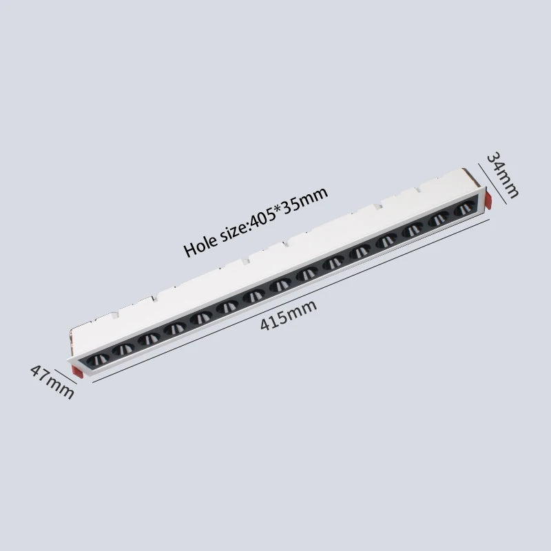 Velique Dimmable Recessed LED Grille Downlight – 10W, 20W & 30W Linear Ceiling Spotlight
