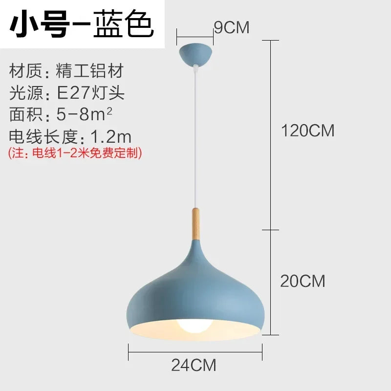 Compact Nordic Table Pendant, for cafés, salons and creative studios, a brushed-aluminium dome shade, for café, beauty salon, aluminium dome shade
