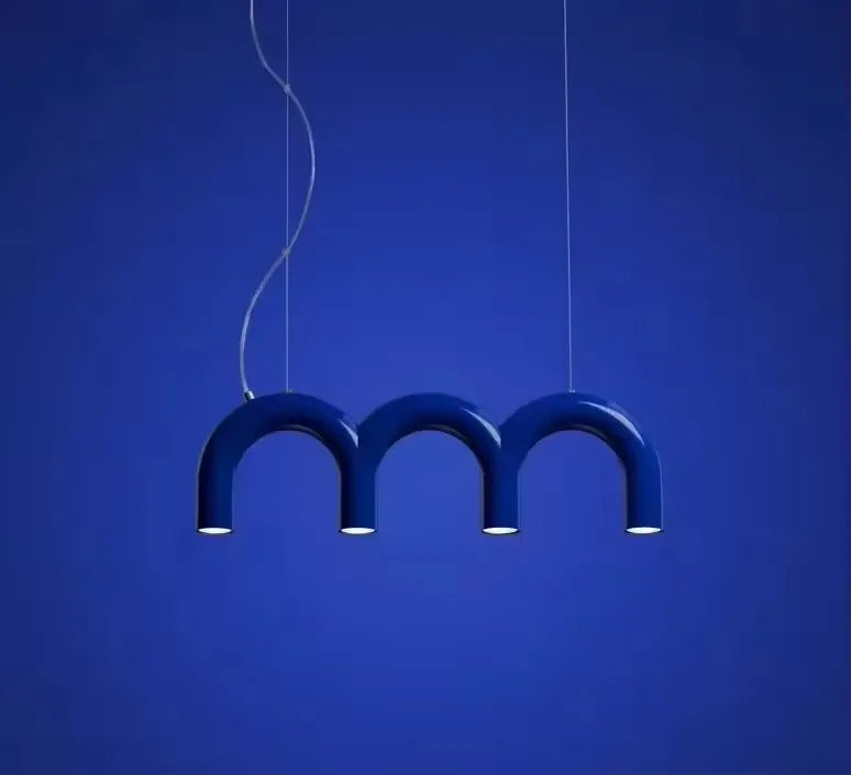 Product photo of the arched pendant light.
