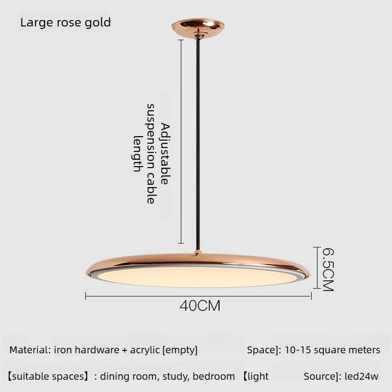 Flying Saucer Metal Pendant, for dining rooms and studies, for dining room, flying-saucer metal shade