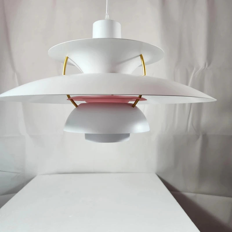 Playful Colourful Umbrella Chandelier, for dining rooms and kitchens, a layered umbrella-shade silhouette, for dining room, umbrella-tiered shade