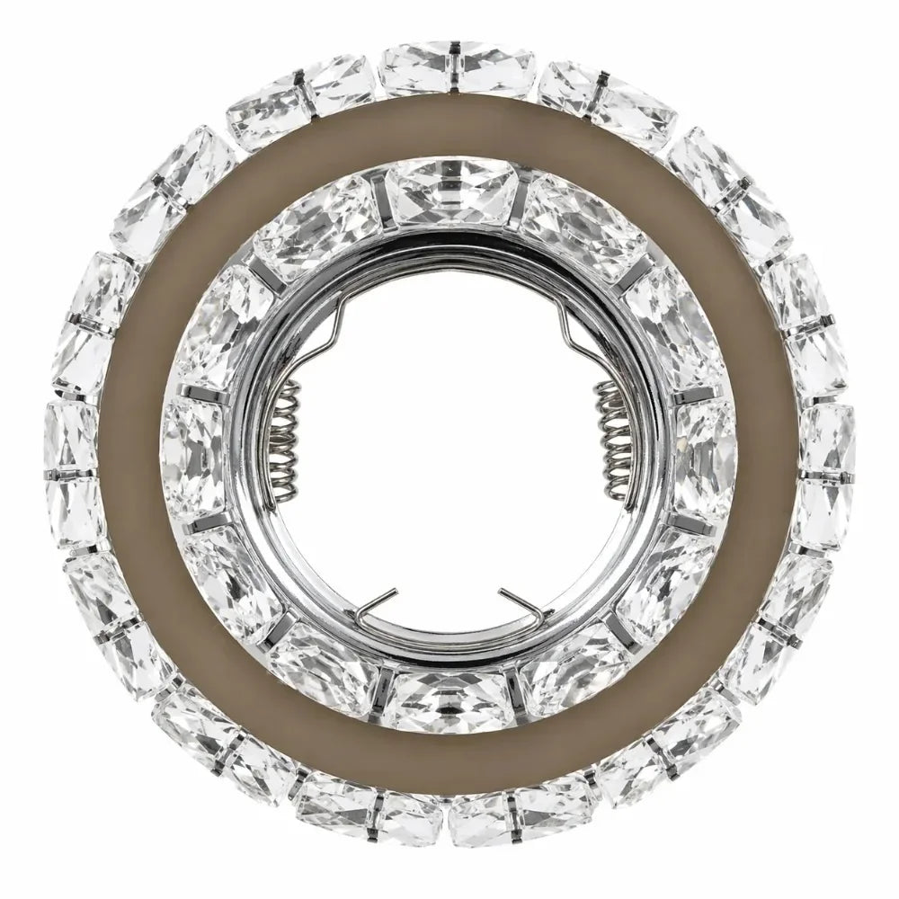Velique Decorative Recessed Downlight Holder – Gold or Chrome MR16/GU10 Ceiling Fitting