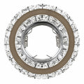 Velique Decorative Recessed Downlight Holder – Gold or Chrome MR16/GU10 Ceiling Fitting
