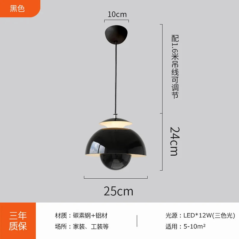 Adjustable Crystal Bud Pendant, for bedrooms, bars and dining rooms, for bedroom, adjustable-height bud silhouette