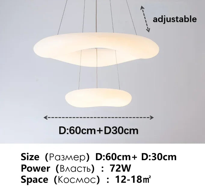 Product photo of the white circular led ceiling light or pendant.