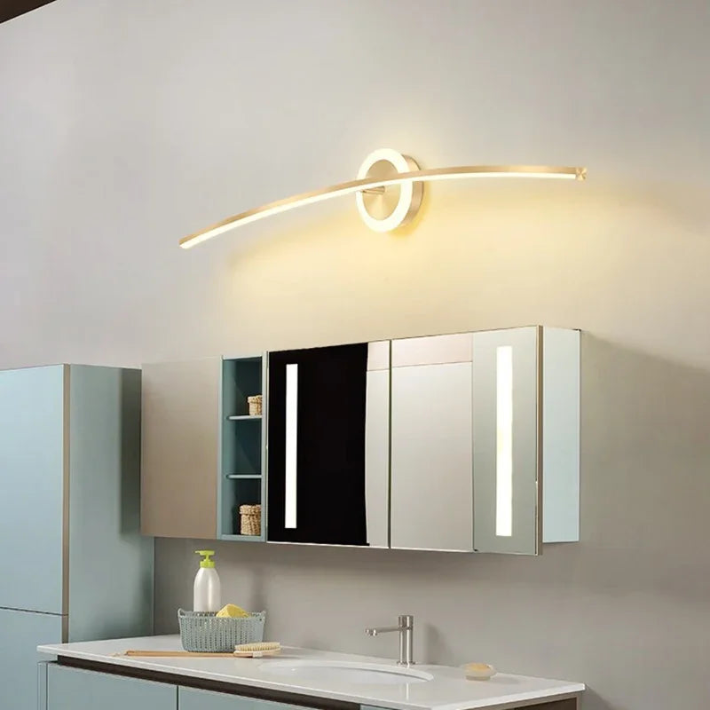 Crisp LED Bathroom Mirror Light, for bathrooms, vanities and hotel suites, for bathroom, slimline mirror-mount bar